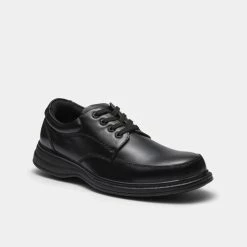 Hush Puppies Tristan Traditional Lace Up Leather Shoes Black