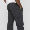 Farah Men's Panama Elastic Waist Zipfly Cargo Pants Black
