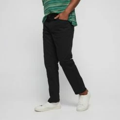 JC Lanyon Bedford Cord 5 Pocket Trouser Black