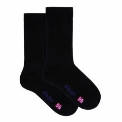 Underworks Plain Model Socks 2 Pack Black
