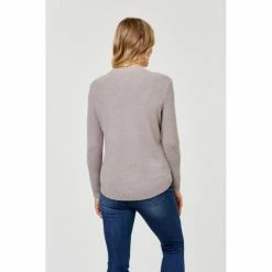 Khoko Basics Textured Knitwear Dove -Women's Clothing store online BP616446011 dove mgy 3