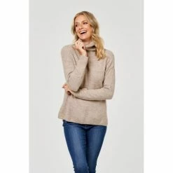 Khoko Collection Cowl Neck Rib Jumper Fawn 9 Khoko Collection Cowl Neck Rib Jumper Fawn -Women's Clothing store online BP617287006 fawn mbr