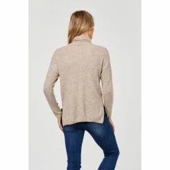 Khoko Collection Cowl Neck Rib Jumper Fawn 7 Khoko Collection Cowl Neck Rib Jumper Fawn -Women's Clothing store online BP617287006 fawn mbr 3
