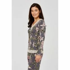 Jane Lamerton Winter Floral Lace Jersey Top Floral X Small -Women's Clothing store online BP621394001 floral msc 2