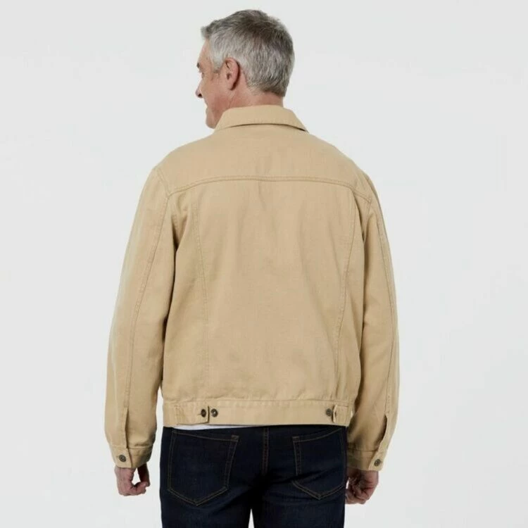 Bronson Casual Mcintyre Cotton Twill Trucker Jacket Sand XX Large 4 Bronson Casual Mcintyre Cotton Twill Trucker Jacket Sand XX Large - Image 2