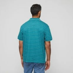 Bronson Casual Men's Elliot Cotton Jersey Stripe Short Sleeve Polo Green 10 Bronson Casual Men's Elliot Cotton Jersey Stripe Short Sleeve Polo Green -Women's Clothing store online BP626610003 green 2