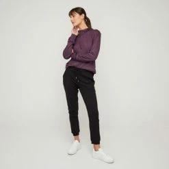 LMA Active Tapered Leg Trackpant Black 9 LMA Active Tapered Leg Trackpant Black -Women's Clothing store online BP631301001 black 3