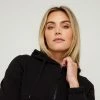 LMA Active Zip Neck Hoodie Top Black 2 LMA Active Zip Neck Hoodie Top Black -Women's Clothing store online BP631304016 black 5