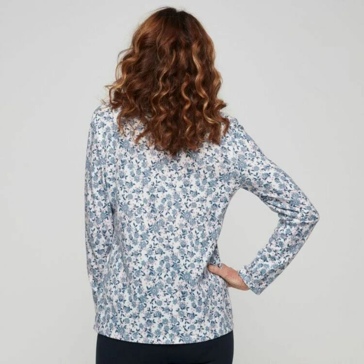 Savannah Brushed Ruched Vee Top Daisy 5 Savannah Brushed Ruched Vee Top Daisy - Image 3