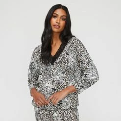 JANE LAMERTON JANE LAMERTON SLEEP L/SLEEVE TOP -Women's Clothing store online BP632083005 leopard msc