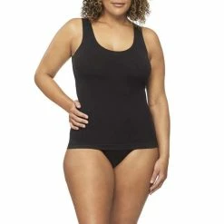 Nancy Ganz Bamboo Seamfree Tank Black 8 Nancy Ganz Bamboo Seamfree Tank Black -Women's Clothing store online BP632139002 black 2