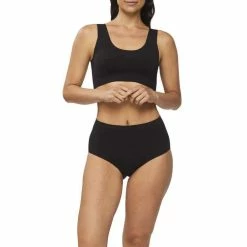 Nancy Ganz Bamboo Waisted Brief 2 Pack Black -Women's Clothing store online BP632150001 black