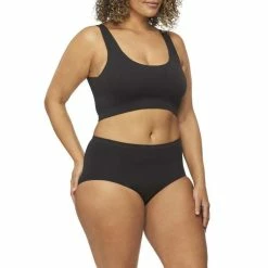 Nancy Ganz Bamboo Waisted Brief 2 Pack Black -Women's Clothing store online BP632150001 black 4