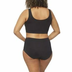 Nancy Ganz Bamboo Waisted Brief 2 Pack Black -Women's Clothing store online BP632150001 black 5