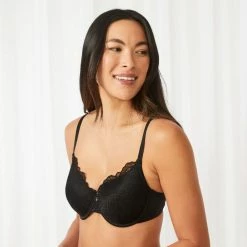 Sash & Rose Classic Lace Underwire Bra Black -Women's Clothing store online BP632397001 black 3