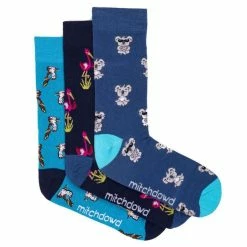 Mitch Dowd Blue Birds Bamboo Sock 3 Pack Multicoloured 8 - 13 -Women's Clothing store online BP633247001 multi msc 2