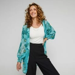 JB Jayson Brunsdon Women's Long Line Kimono Paisley Print 11 JB Jayson Brunsdon Women's Long Line Kimono Paisley Print -Women's Clothing store online BP634804001 paisley prn