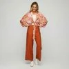 JB Jayson Brunsdon Tie Front Kimono Top Sunset -Women's Clothing store online BP634847001 sunset mor 4