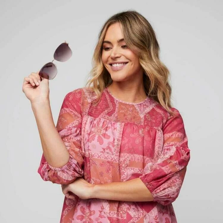 Leona Edmiston Ruby Balloon Sleeve Tunic Dress Pink & Orange 3 Leona Edmiston Ruby Balloon Sleeve Tunic Dress Pink & Orange