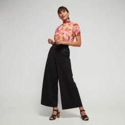 Leona Edmiston Ruby Wide Leg Pant Black 16 23 Leona Edmiston Ruby Wide Leg Pant Black 16 -Women's Clothing store online BP634870001 black 17