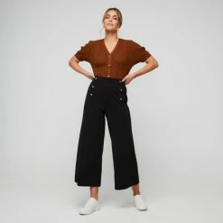 Leona Edmiston Ruby Wide Leg Pant Black 16 27 Leona Edmiston Ruby Wide Leg Pant Black 16 -Women's Clothing store online BP634870001 black