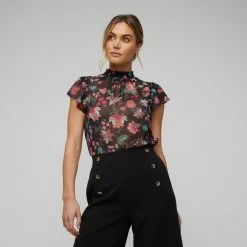 Leona Edmiston Ruby Wide Leg Pant Black 16 18 Leona Edmiston Ruby Wide Leg Pant Black 16 -Women's Clothing store online BP634870001 black 3