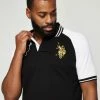 U.S. POLO ASSN. Contrast Short Sleeve P3 Polo With Gold Embroidered Logo Black -Women's Clothing store online BP635409013 black 5