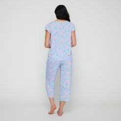Sash & Rose Classics Woven Viscose Pyjama Set Hydrangea -Women's Clothing store online BP636686001 hydrangea 2