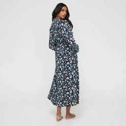 Sash & Rose Women's Long Sleeve Woven Viscose Gown Print 10 Sash & Rose Women's Long Sleeve Woven Viscose Gown Print -Women's Clothing store online BP636710001 print msc 2