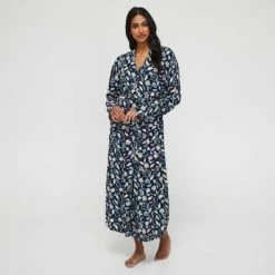 Sash & Rose Women's Long Sleeve Woven Viscose Gown Print 9 Sash & Rose Women's Long Sleeve Woven Viscose Gown Print -Women's Clothing store online BP636710001 print msc 3