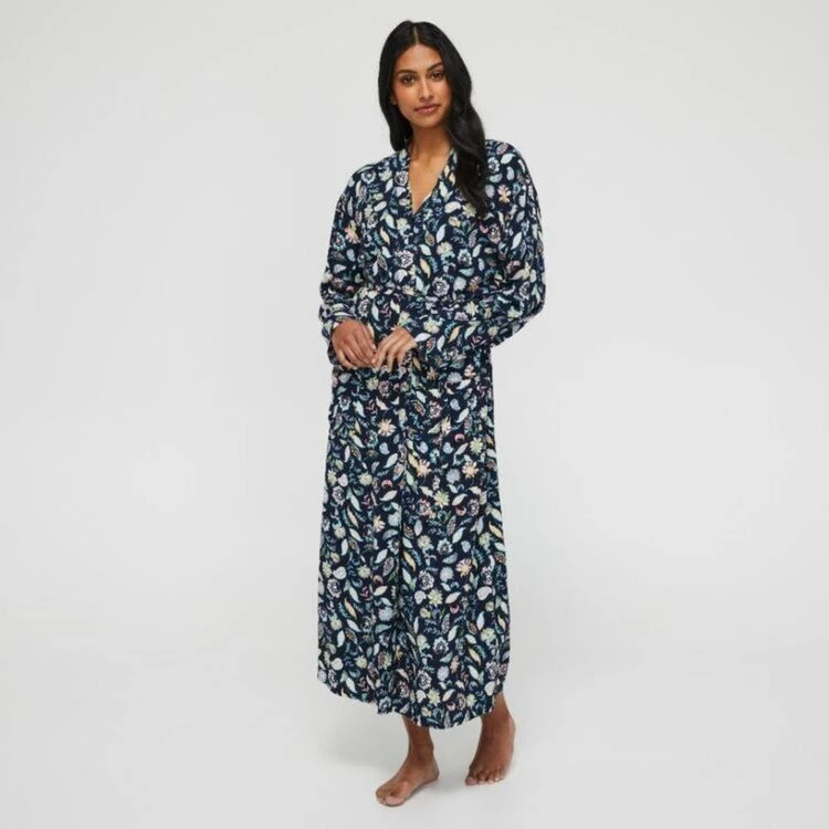 Sash & Rose Women's Long Sleeve Woven Viscose Gown Print 5 Sash & Rose Women's Long Sleeve Woven Viscose Gown Print - Image 3