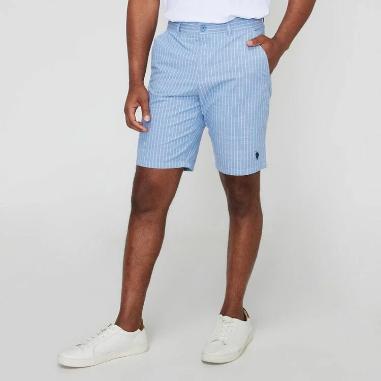 U.S. POLO ASSN. Striped Bermuda Short Blue 7 U.S. POLO ASSN. Striped Bermuda Short Blue - Image 5