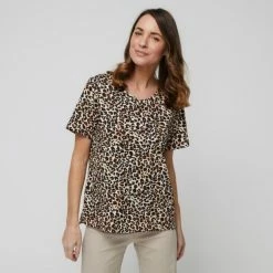 SAVANNAH CLASSIC MERCERISED COTTON TEE 8 SAVANNAH CLASSIC MERCERISED COTTON TEE -Women's Clothing store online BP639781011 animal msc 4