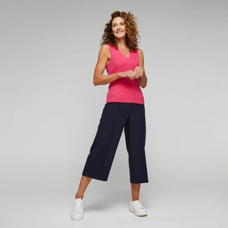 Jane Lamerton Cross Front Knit Top Cyclamen 3 Jane Lamerton Cross Front Knit Top Cyclamen