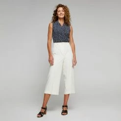 Jane Lamerton Pintuck Culotte Cream