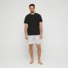 Nic Morris Men's Knit Crew Tee & Short Pyjama Set Black & Print 2 Nic Morris Men's Knit Crew Tee & Short Pyjama Set Black & Print -Women's Clothing store online BP640882001 blk prn 5