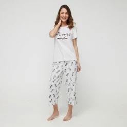 Disney Minnie Mouse Women's 3/4 Length Sleep Pant Grey