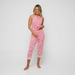 Jane Lamerton Camellia Sleep Pant Pink