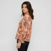 Khoko Collection Shirred Sleeve Blouse Floral -Women's Clothing store online BP641036004 floral msc 5