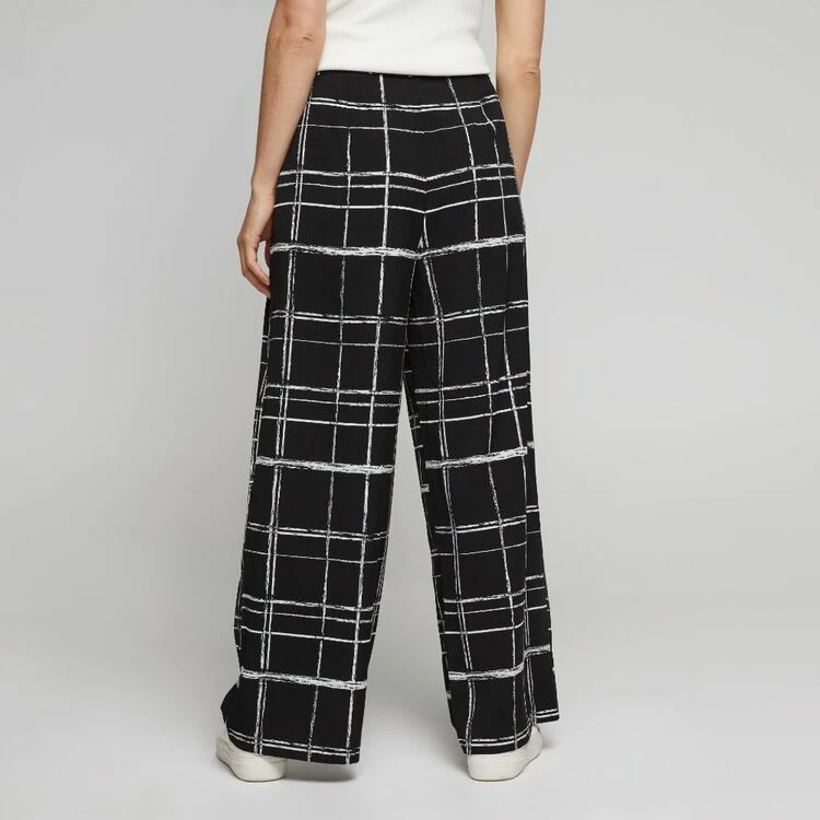 Jane Lamerton Wide Leg Pant Black & White 7 Jane Lamerton Wide Leg Pant Black & White - Image 5