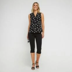 Jane Lamerton Capri Pant Black