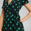Jane Lamerton Spot Print Ruffle Front Jersey Dress Spot Print