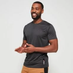 FILA Jase Quick Dry Tee Black Marle -Women's Clothing store online BP641139007 blk mle