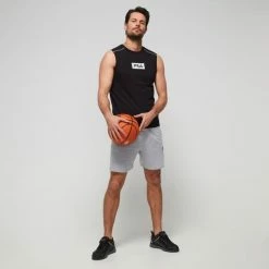 FILA Cooper Jersey Tank With Shoulder Piping Black