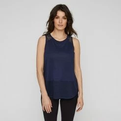 LMA Active Women's Mesh Insert Tank Denim -Women's Clothing store online BP641179003 denim