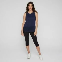LMA Active Women's Mesh Insert Tank Denim -Women's Clothing store online BP641179003 denim 3