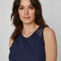 LMA Active Women's Mesh Insert Tank Denim -Women's Clothing store online BP641179003 denim 4