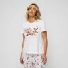 Looney Tunes Women's Short Sleeve PJ Tee White -Women's Clothing store online BP641186004 white 4