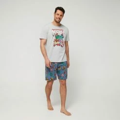 Marvel PJ Box Set Blue & Grey -Women's Clothing store online BP641194002 blue gry 3