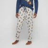Looney Tunes Men's Space Jam Long Sleeve PJ Set Navy & Grey -Women's Clothing store online BP641196004 nvy gry 5